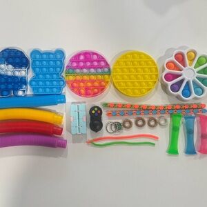BUNDLE OF 23 Colorful Fidget Toy Set for Kids